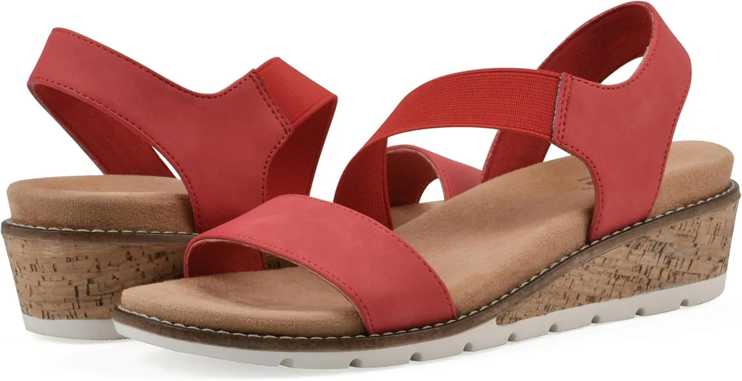 CLIFFS BY WHITE MOUNTAIN Women's Tinnley Cork Wedge Sandal