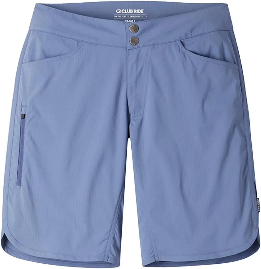 Club Ride Apparel Women's Savvy Cycling Shorts - 9-Inch Inseam Biking Shorts