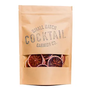 Cocktail Garnish - Blood Orange, 2.5oz, 30  Slices, Dried in the USA
