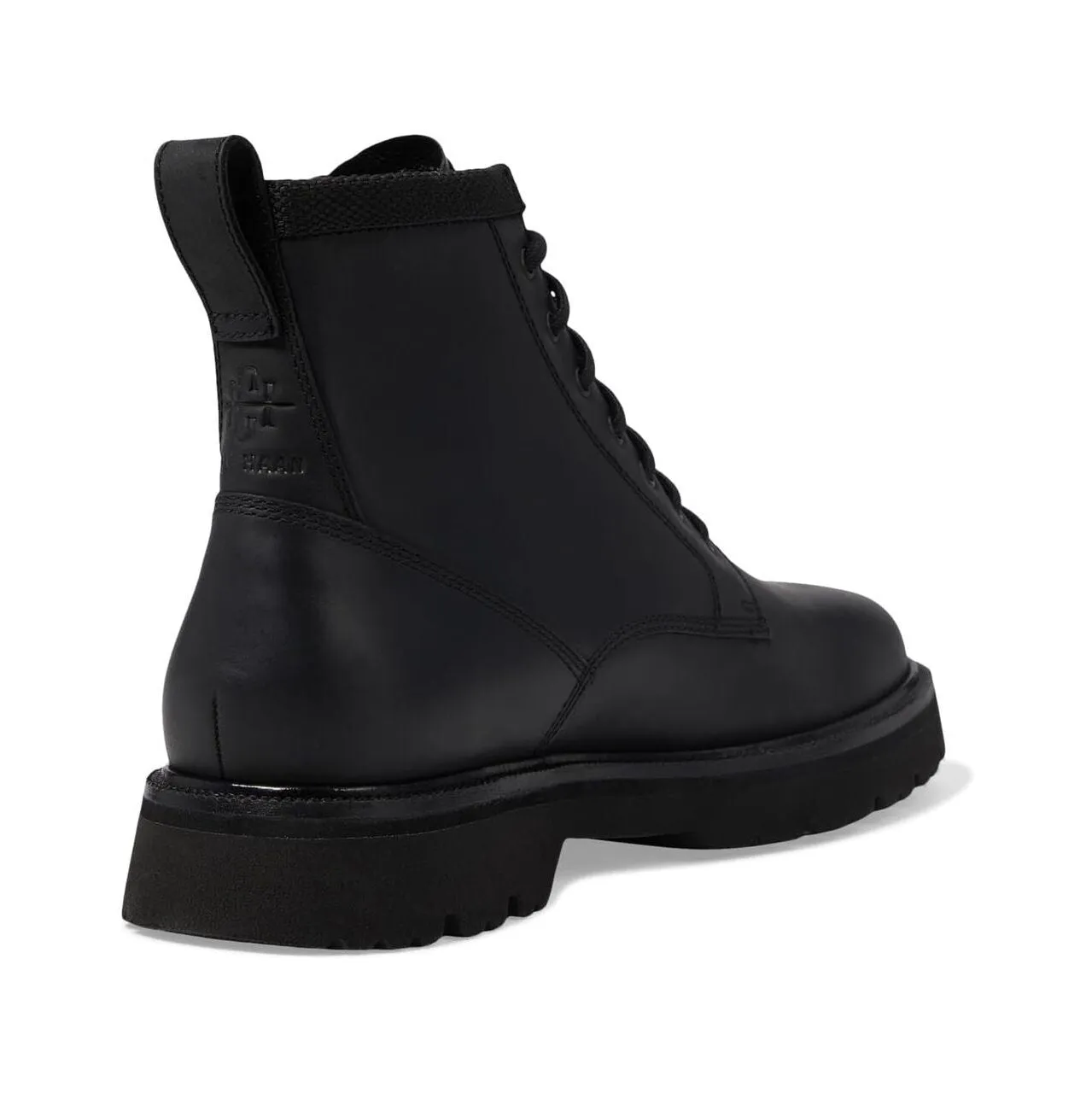 Cole Haan Mens American Classics Plain Toe Boot WP Black/Black Waterproof C37758