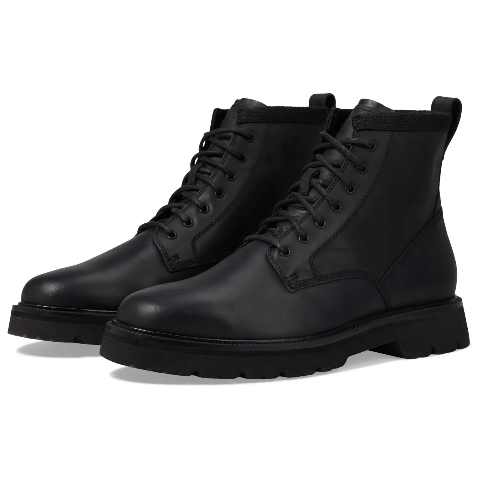 Cole Haan Mens American Classics Plain Toe Boot WP Black/Black Waterproof C37758