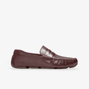 Cole Haan Mens Grand Laser Penny Driver CH Bloodstone CH Truffle C38424