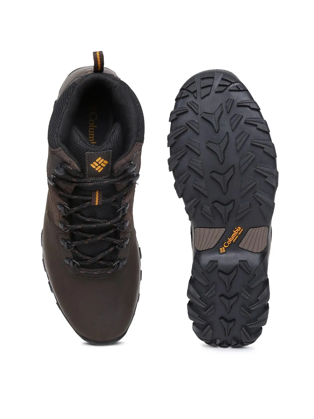 Columbia Men Brown NEWTON RIDGE PLUS II Water Resistant Shoes