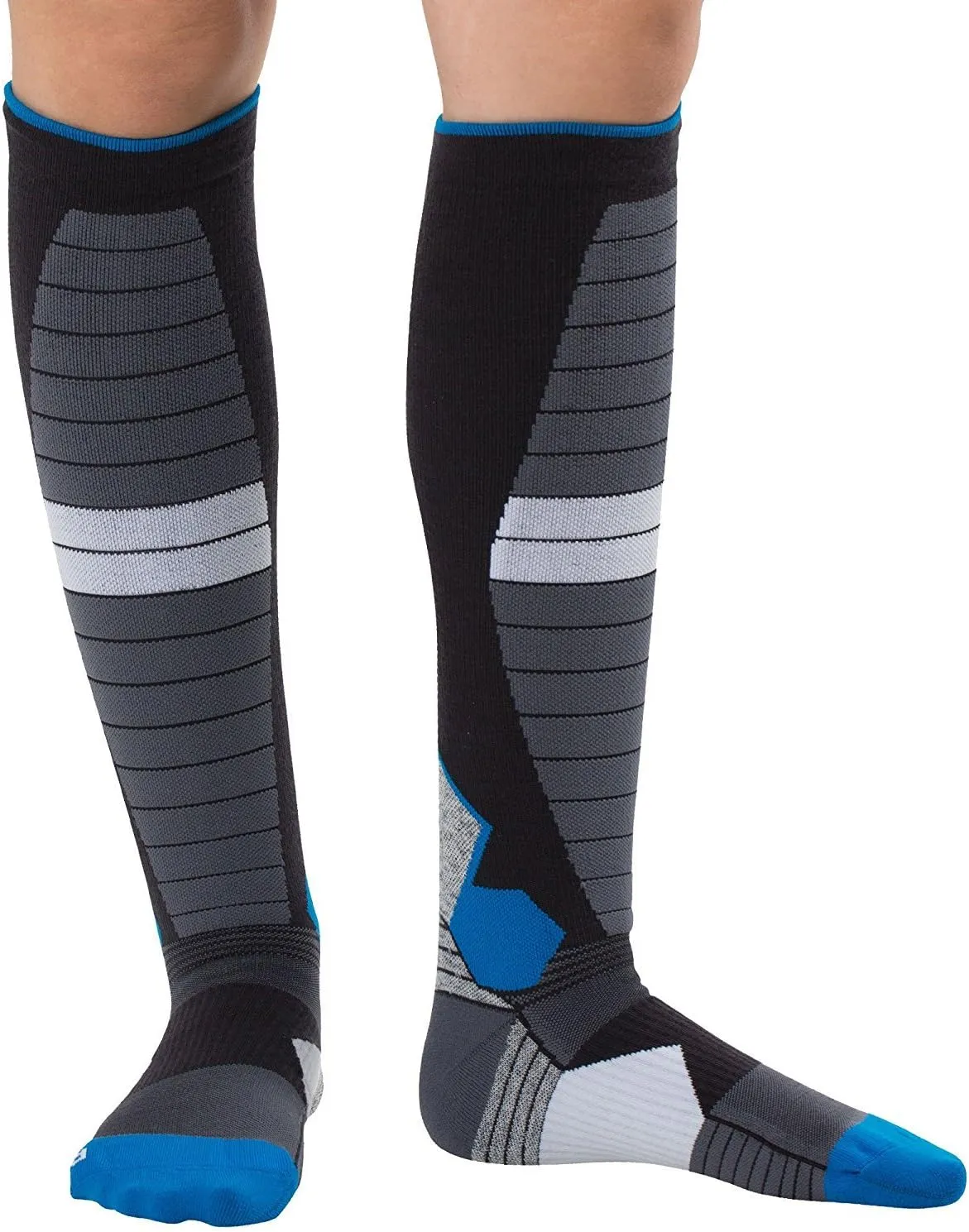 Compression Ski Socks Merino Wool – Thermal Warm Socks for Skiing, Snowboarding, OTC