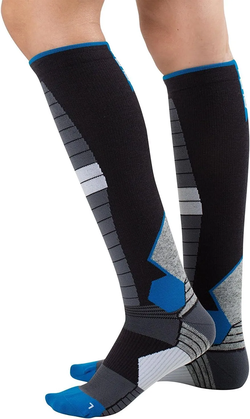 Compression Ski Socks Merino Wool – Thermal Warm Socks for Skiing, Snowboarding, OTC