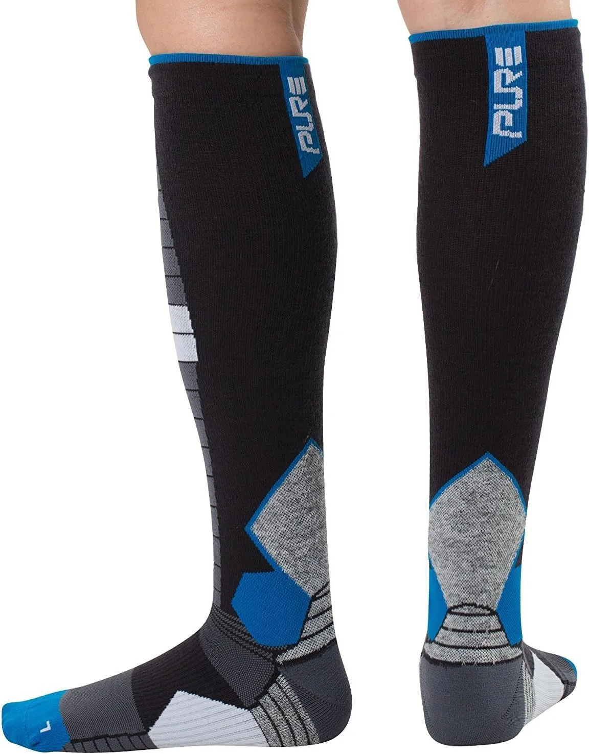 Compression Ski Socks Merino Wool – Thermal Warm Socks for Skiing, Snowboarding, OTC