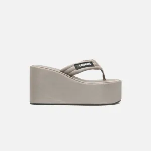 Coperni Branded Wedge Sandal - Grey