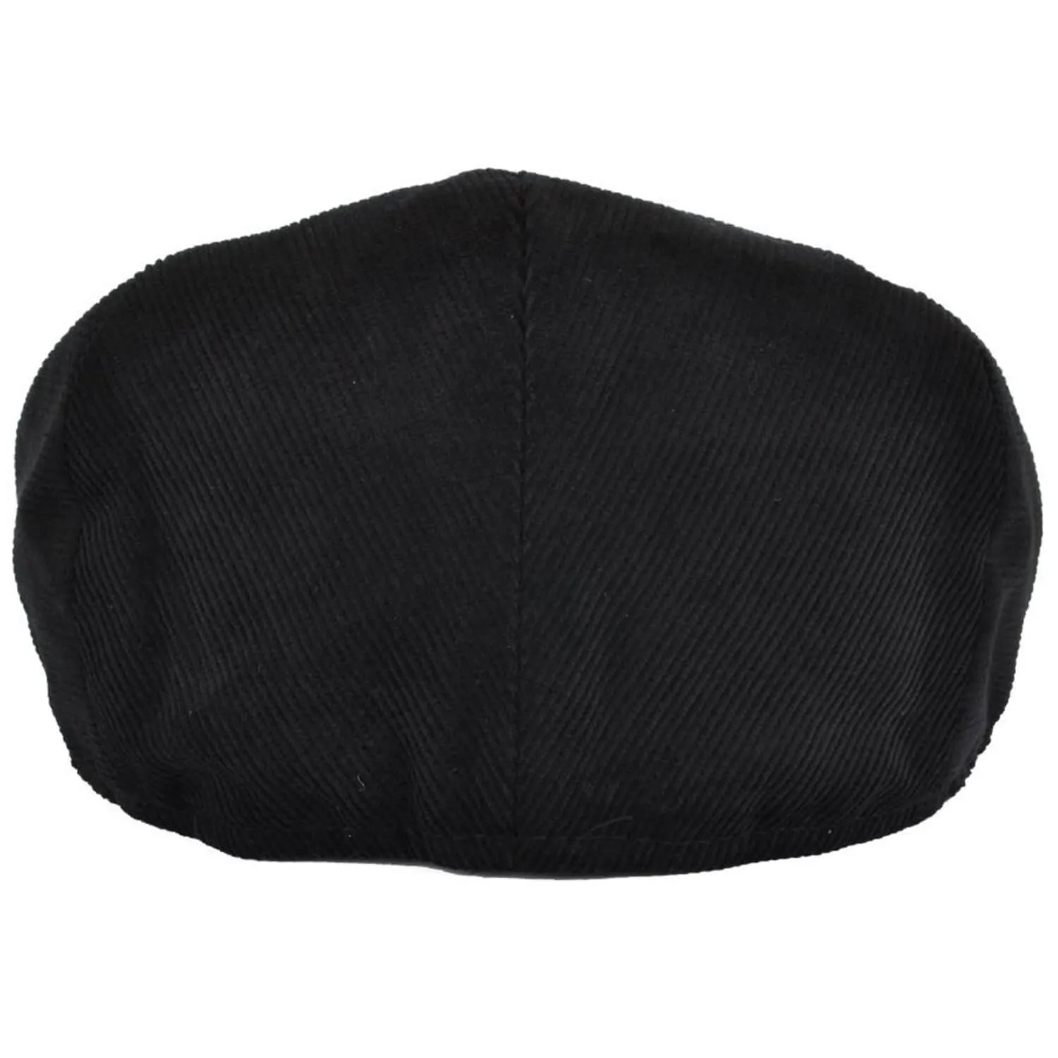 Corduroy Flat Cap Traditional Peaked Hat In Black, Brown - Maz