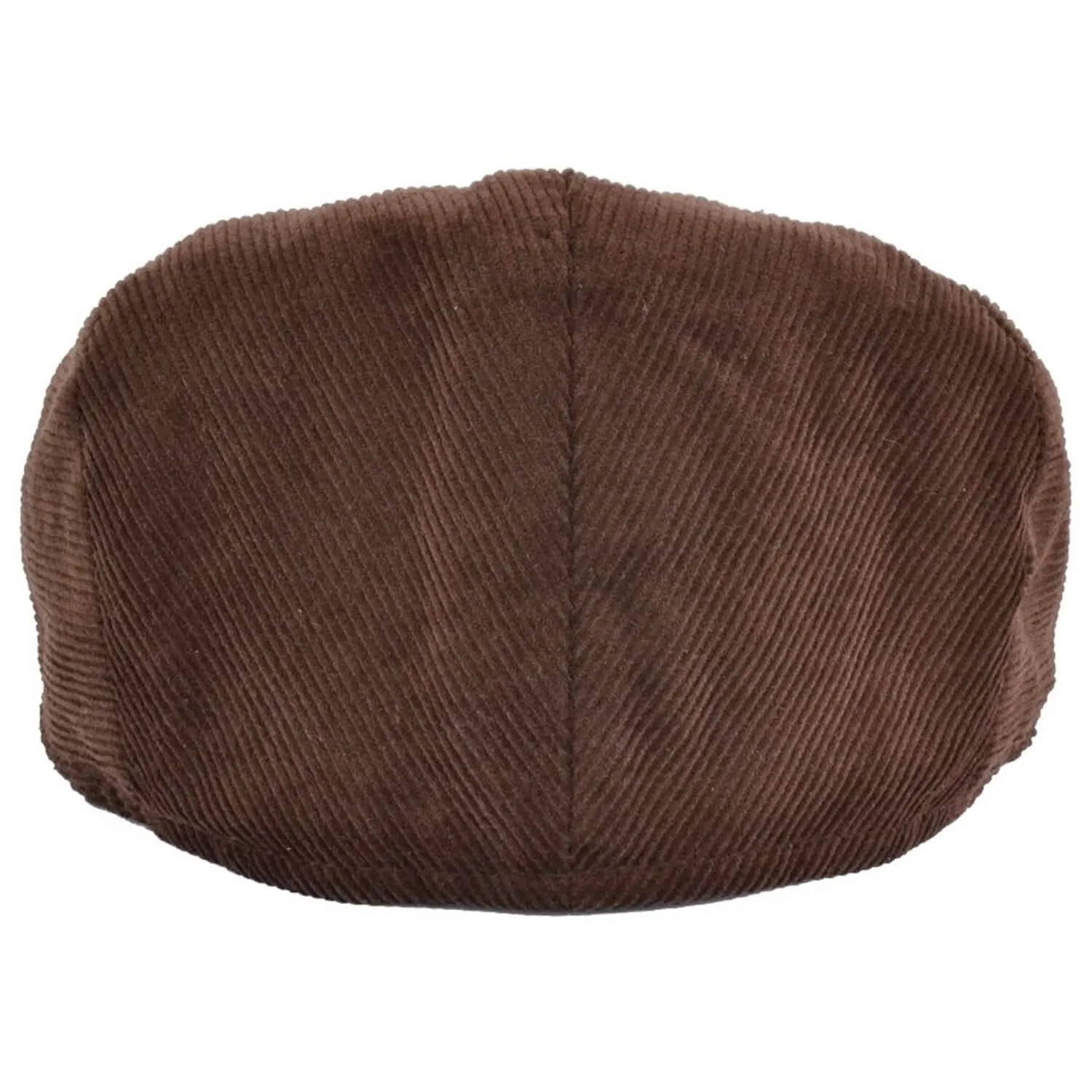 Corduroy Flat Cap Traditional Peaked Hat In Black, Brown - Maz