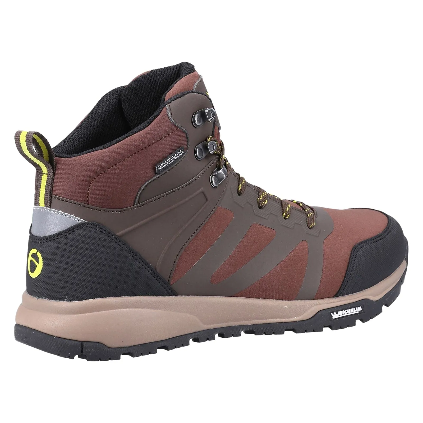 Cotswold Kingham Mid Recycled Plastic Synthetic Pu Men's Brown Hiking Boots
