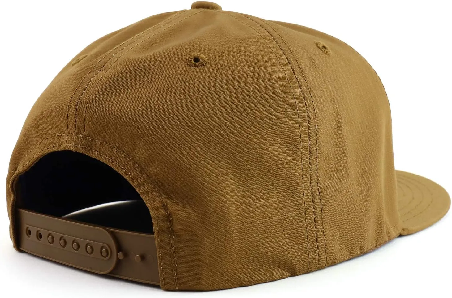 Cotton Ripstop Flatbill High Profile Snapback Baseball Cap