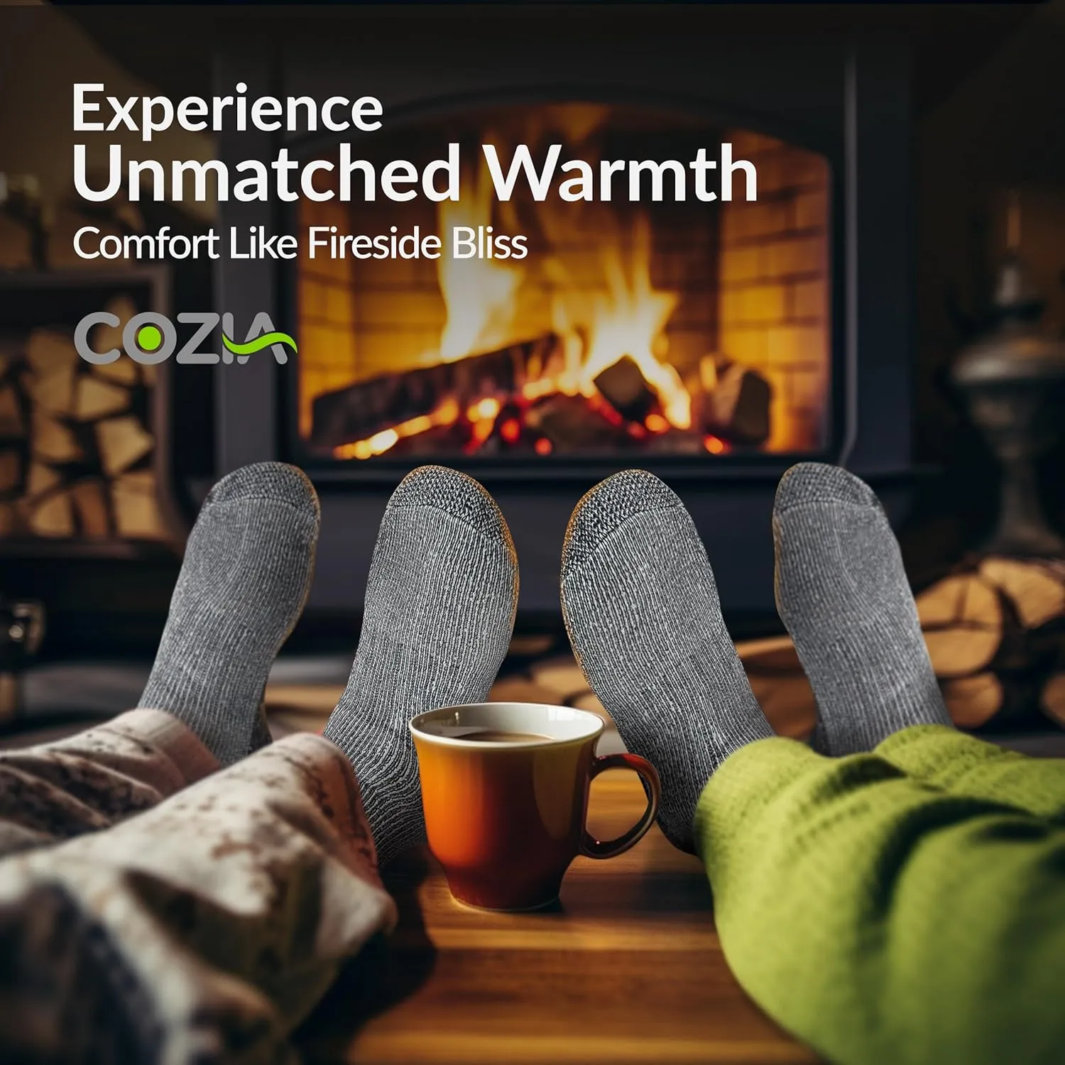 COZIA Merino Wool Socks for Men and Women Warm thermal Boot Hiking Socks 3 Pairs