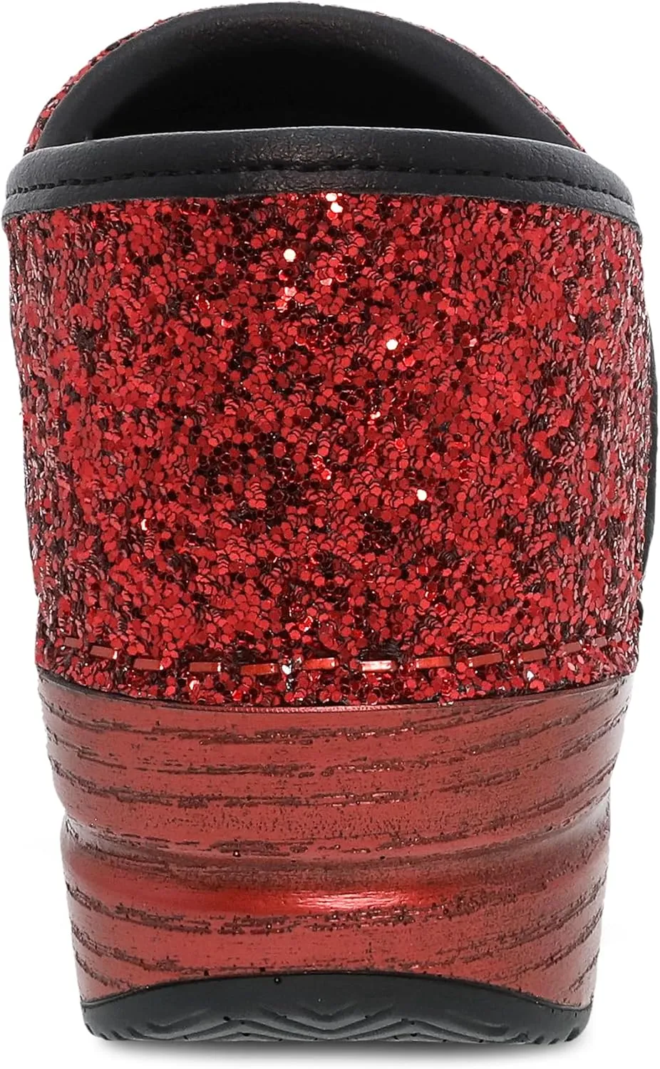 Dansko Professional Glitter Slip-On Clogs for Women - Rocker Sole and Arch Support for Comfort - Shiny and Stylish Glitter Uppers