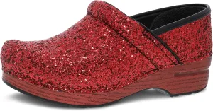 Dansko Professional Glitter Slip-On Clogs for Women - Rocker Sole and Arch Support for Comfort - Shiny and Stylish Glitter Uppers