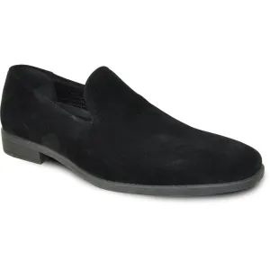 Deluxe

"Bravo Deluxe Men's Black Vegan Suede Slip-On Dress Shoe - Perfect for Weddings & Proms"