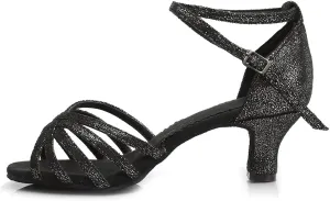 DKZSYIM Women Latin Dance Shoes Ballroom Salsa Tango Practice Performence Party Dancing Shoes,Model 1810-6
