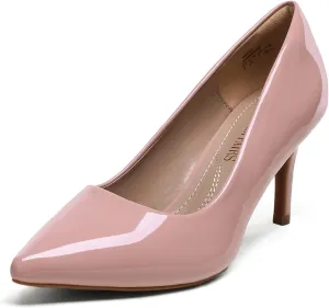 DREAM PAIRS Women's High Stiletto Heels Closed Pointed Toe Dress Pumps Shoes for Wedding Work Office Business, 3 Inches