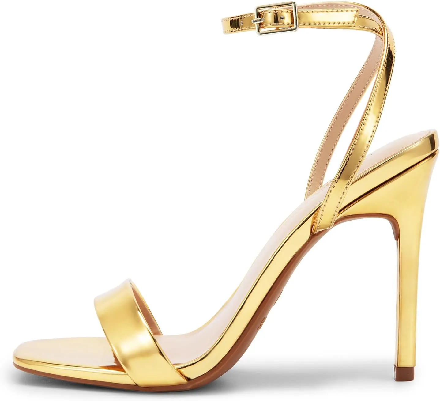 DREAM PAIRS Women’s High Stilettos Open Square Toe Ankle Strap Heels Sexy Comfort Strappy Dress Shoes Wedding Bridal Pumps Sandals