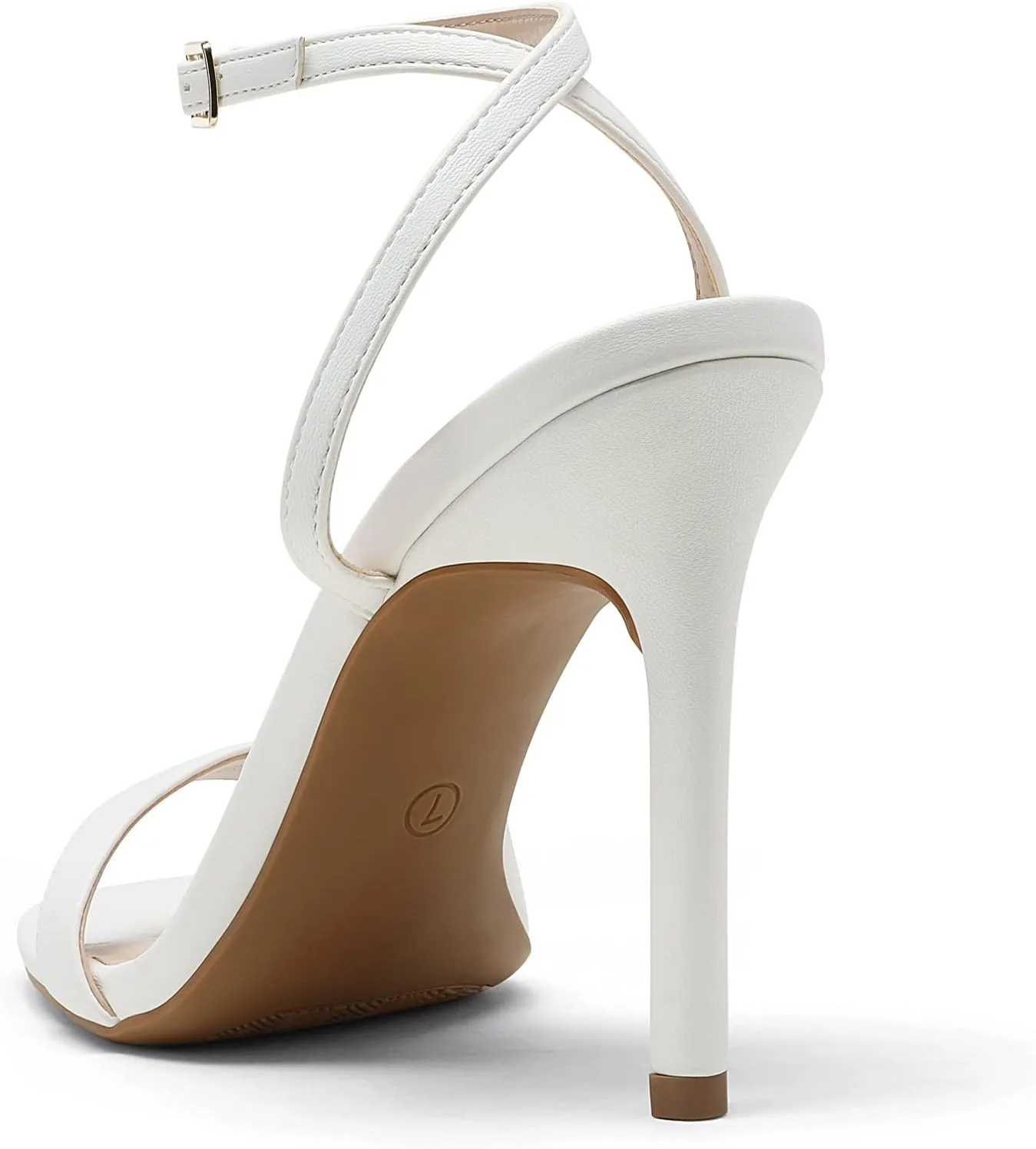 DREAM PAIRS Women’s High Stilettos Open Square Toe Ankle Strap Heels Sexy Comfort Strappy Dress Shoes Wedding Bridal Pumps Sandals
