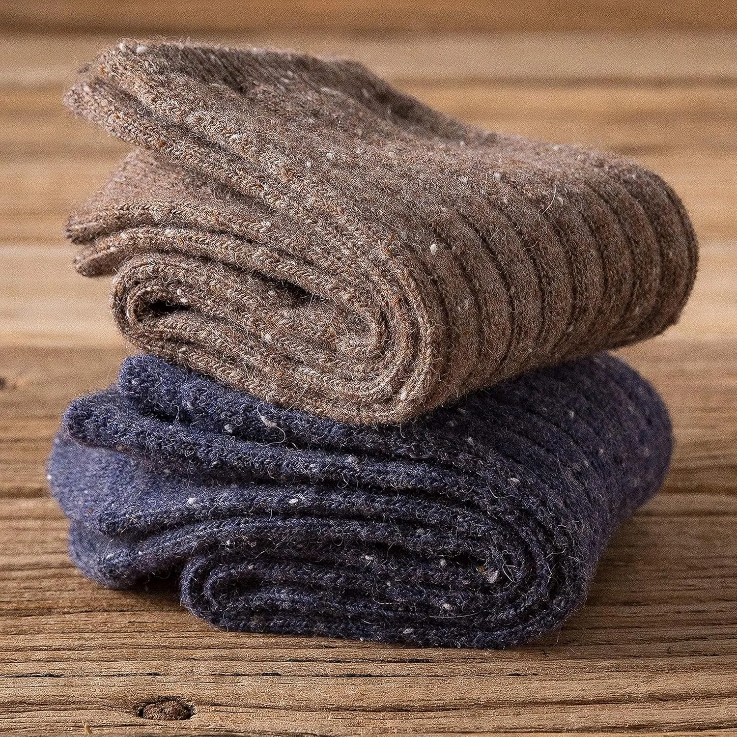 EBMORE 5 Pairs Merino Wool Socks for Women Thermal Warm Thick Winter Hiking Knit Cozy Crew Duty Work Soft Socks for Ladies