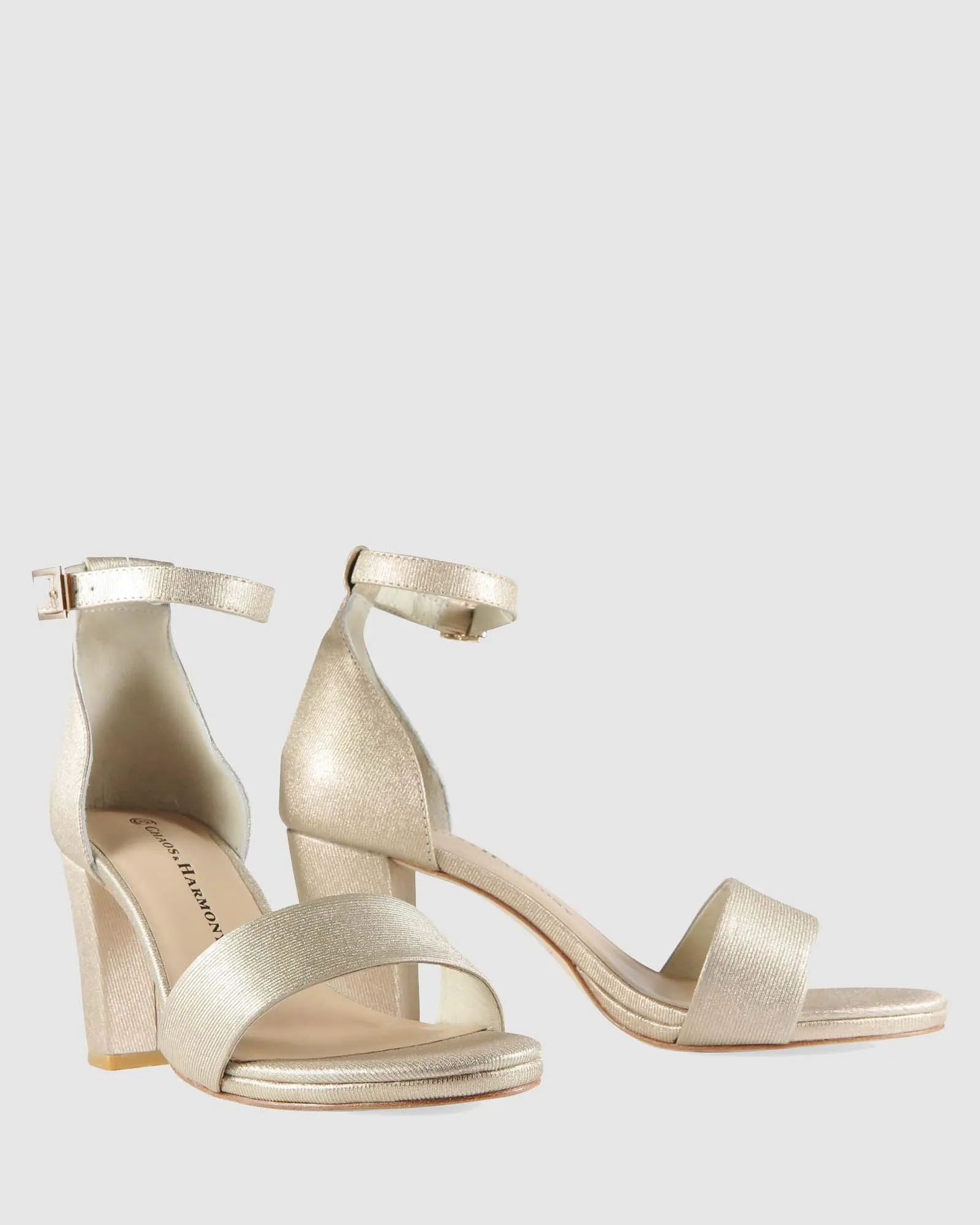 Evermore High Heel - Gold Lines