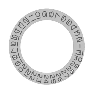 Ewatchparts Silver Date Disc Wheel Overlay Flat 3 Open 6-9 Compatible With ETA Dg Miyota Fi 3135 Rolex