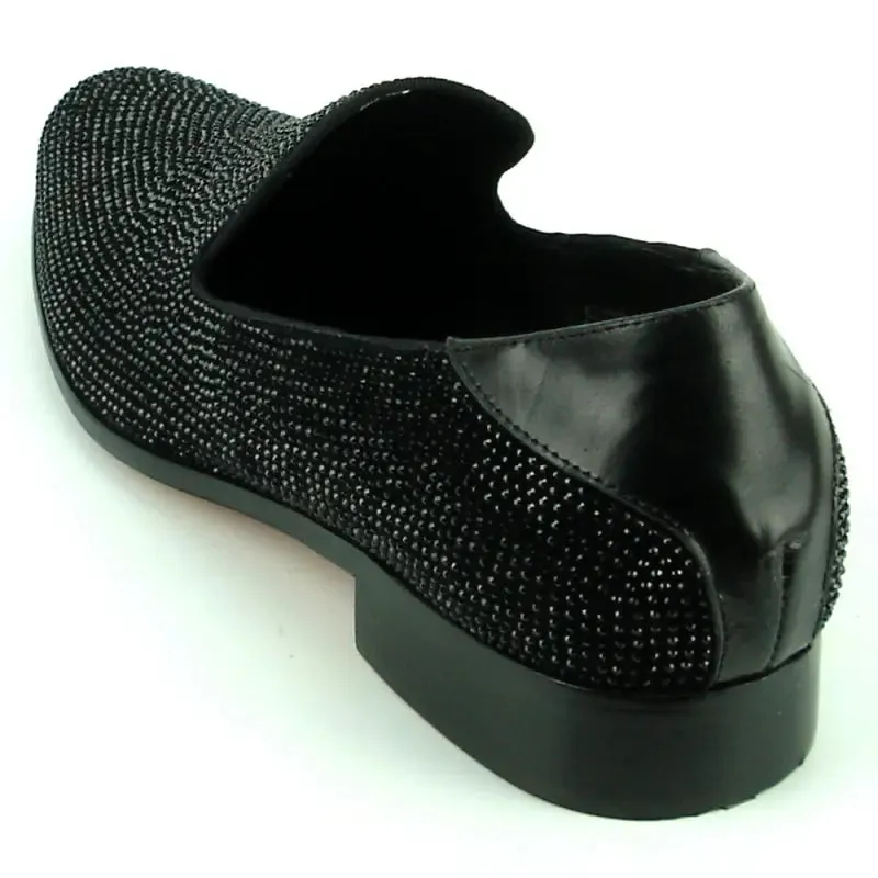 Fiesso FI-7285-A Black Loafers