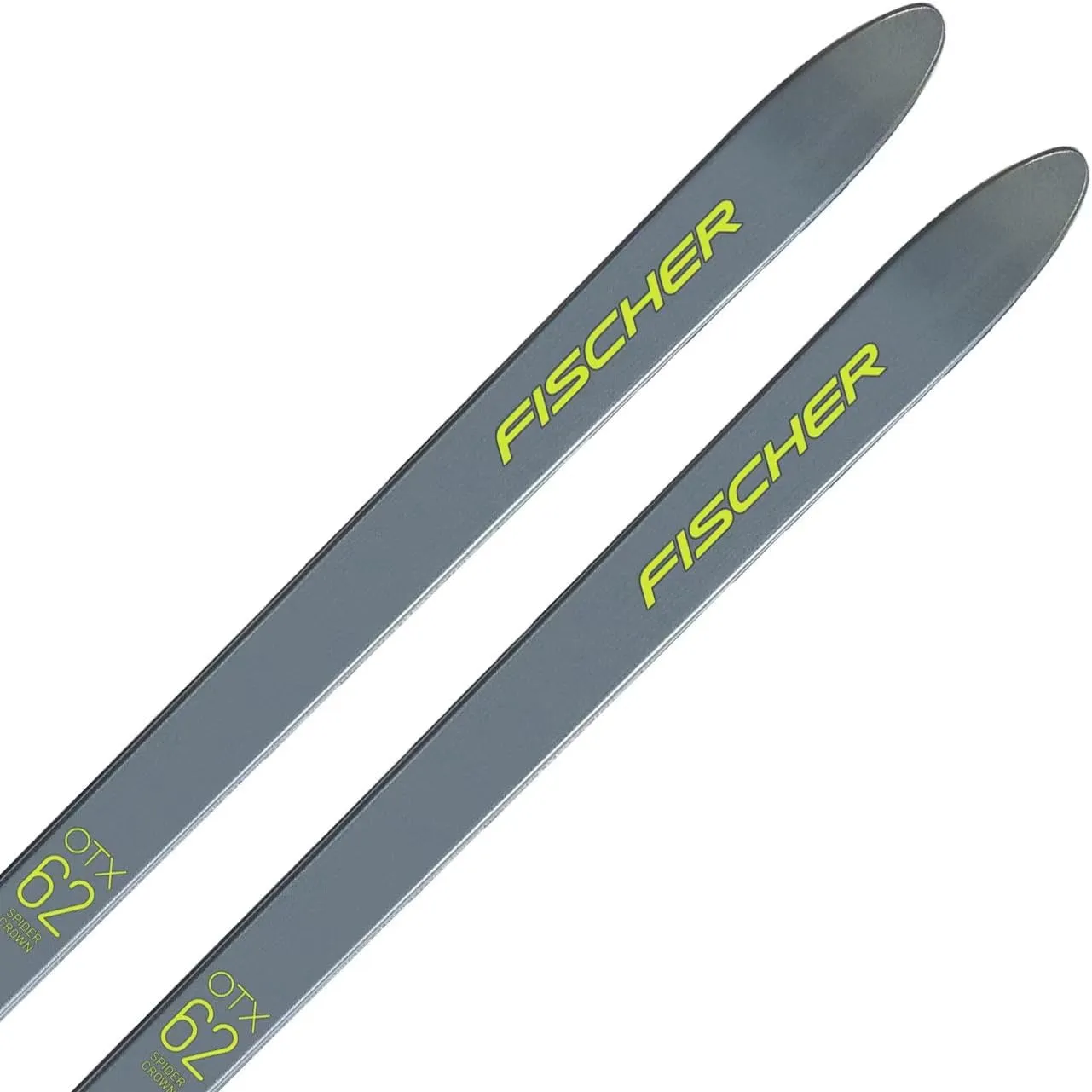 Fischer Unisex Spider 62 Crown Xtralite Flat Lightweight Durable Stable All-Terrain Off-Track Nordic Backcountry Mountain Touring Winter Sports Skis Without Bindings