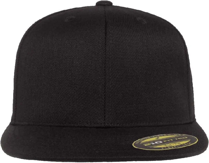Flexfit Premium 210 Flatbill Fitted Baseball Hat Bundle with THP Cap Catcher