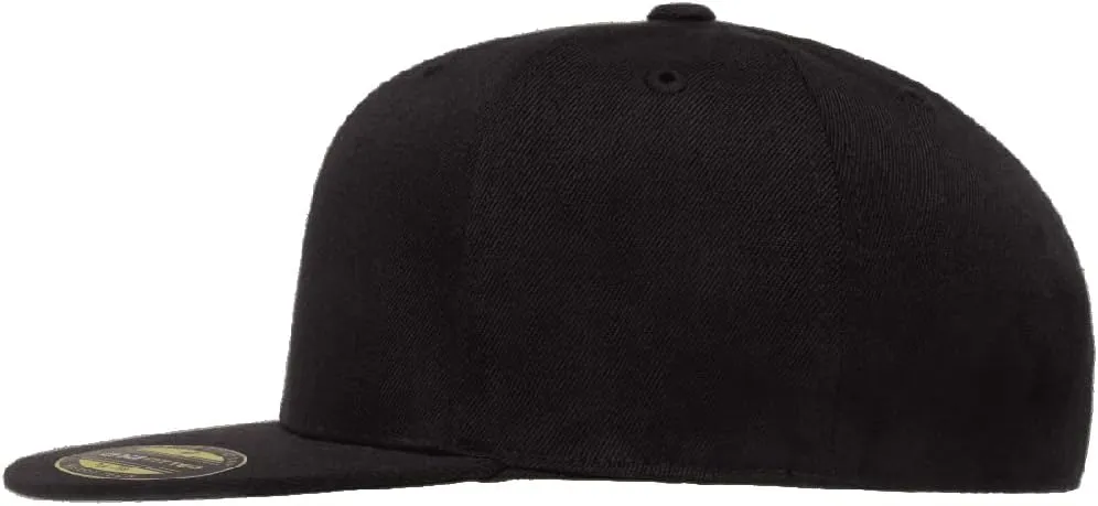Flexfit Premium 210 Flatbill Fitted Baseball Hat Bundle with THP Cap Catcher