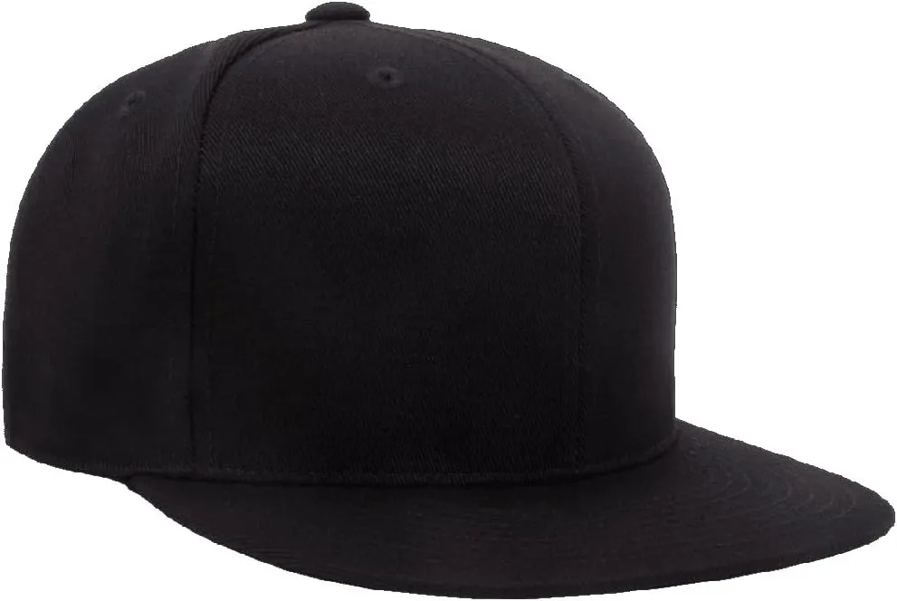 Flexfit Premium 210 Flatbill Fitted Baseball Hat Bundle with THP Cap Catcher