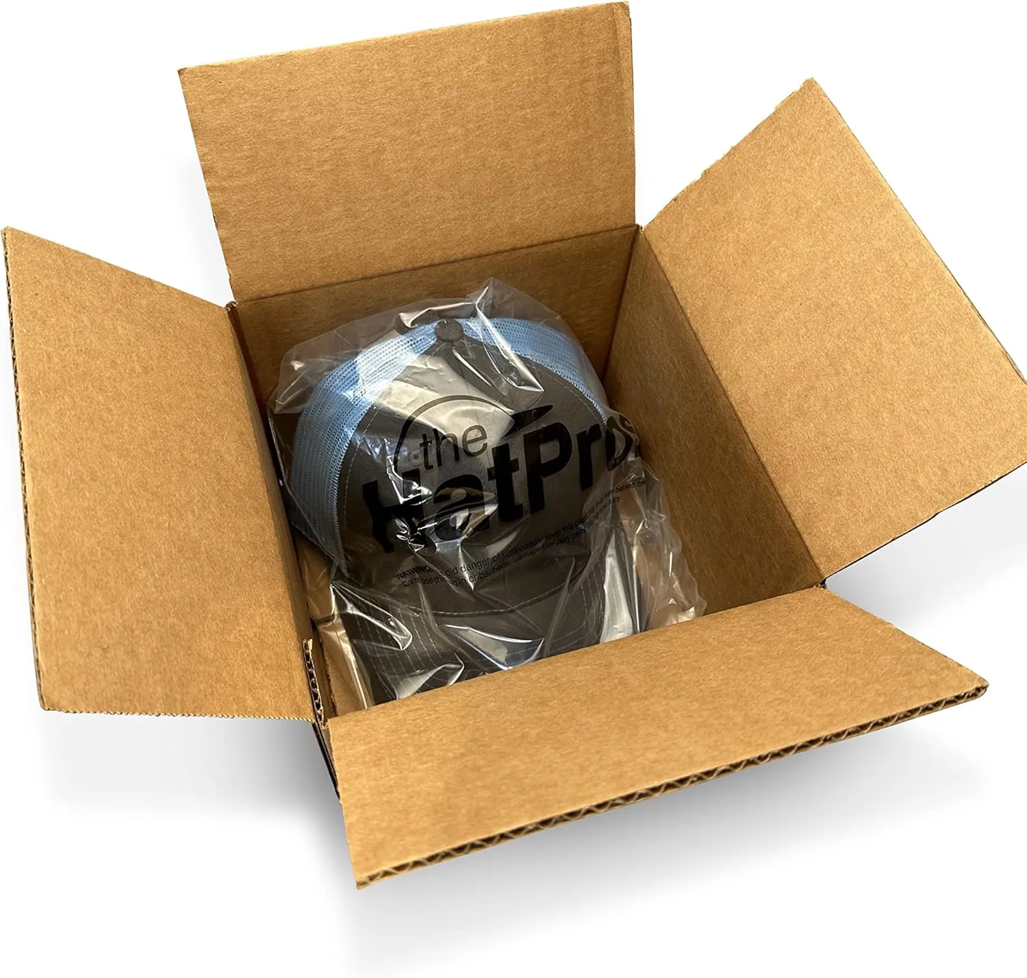Flexfit Premium 210 Flatbill Fitted Baseball Hat Bundle with THP Cap Catcher