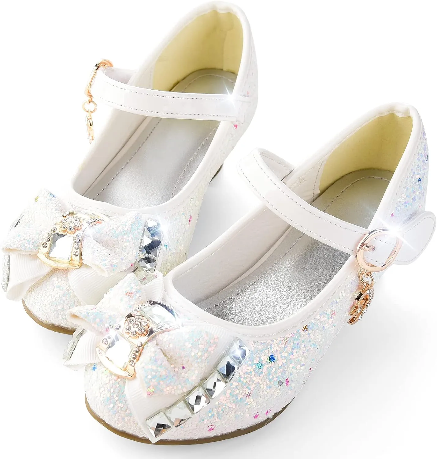 Flower Girls Princess Costume Party Dress Glitter Shoes Mary Janes