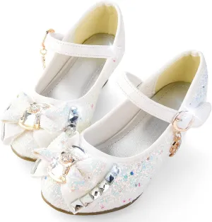 Flower Girls Princess Costume Party Dress Glitter Shoes Mary Janes
