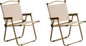 Folding Beach Chair Set of 2,Lightweight & Portable Outdoor Camping Lawn Chairs for Yard,Picnic,Garden,Dining,Camp,Sports