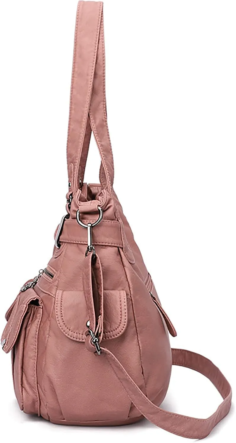 Foreign Trade Fashion Women's Shoulder Bag European And Large Capacity PU Portable Shoulder Bag