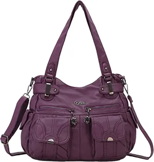 Foreign Trade Fashion Women's Shoulder Bag European And Large Capacity PU Portable Shoulder Bag