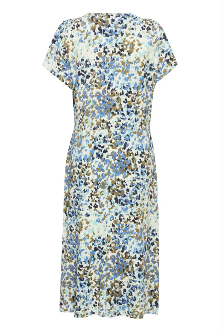 Fransa Dottie dress in ebb & flow colourway