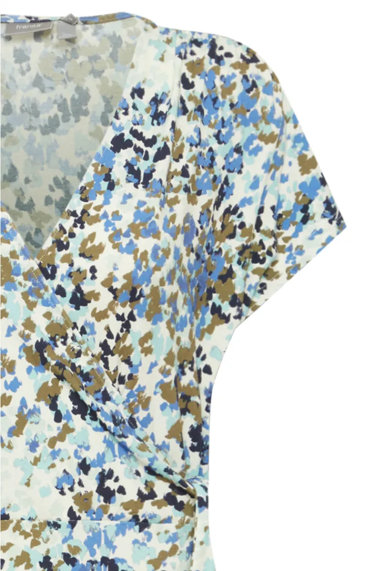 Fransa Dottie dress in ebb & flow colourway
