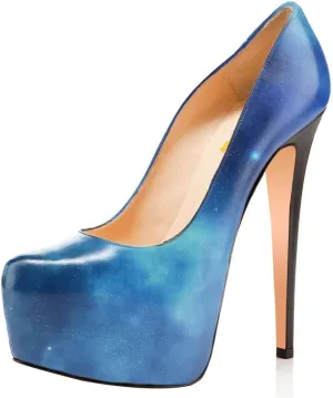 FSJ Women Extreme High Stiletto Heels Platform Pumps Slip On Pointed Toe Sexy Wedding Dress Shoe US Size 4-15 M