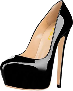 FSJ Women Extreme High Stiletto Heels Platform Pumps Slip On Pointed Toe Sexy Wedding Dress Shoe US Size 4-15 M