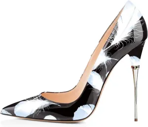 FSJ Women Sexy Slip On Formal Pumps Stiletto Heels Pointy Toe Chic Party Evening Dress Ladies Work Shoes Size 4-15 US