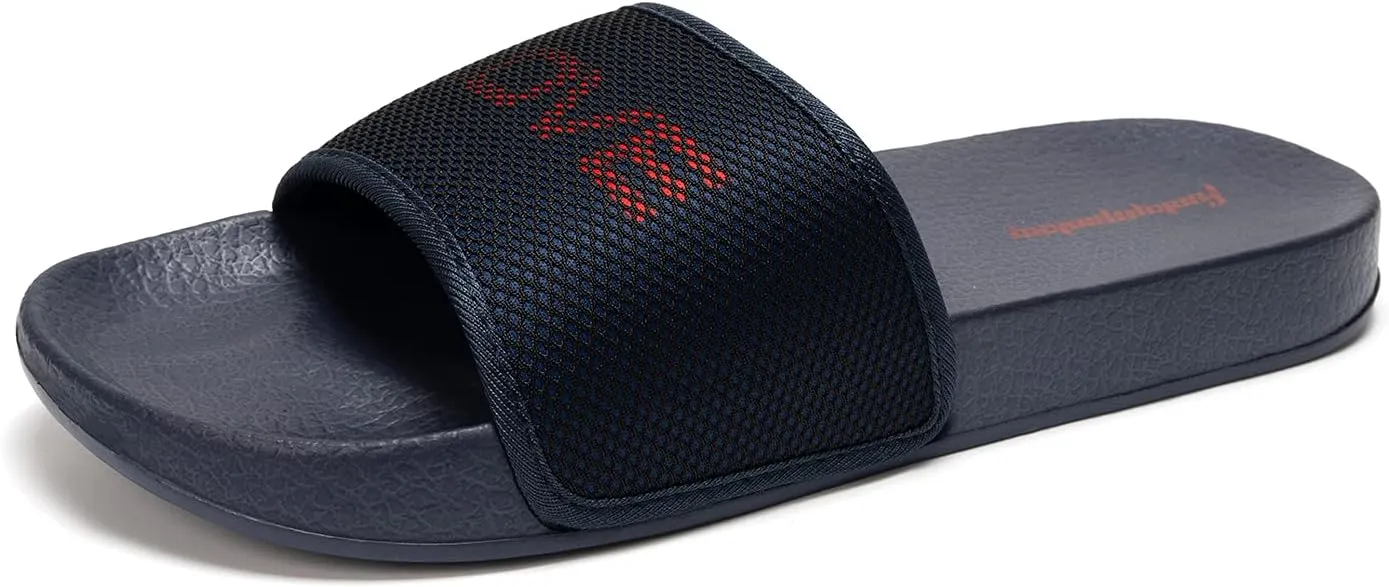 FUNKYMONKEY Men's Casual Sandal Slippers Outdoor Indoor Slide for Men