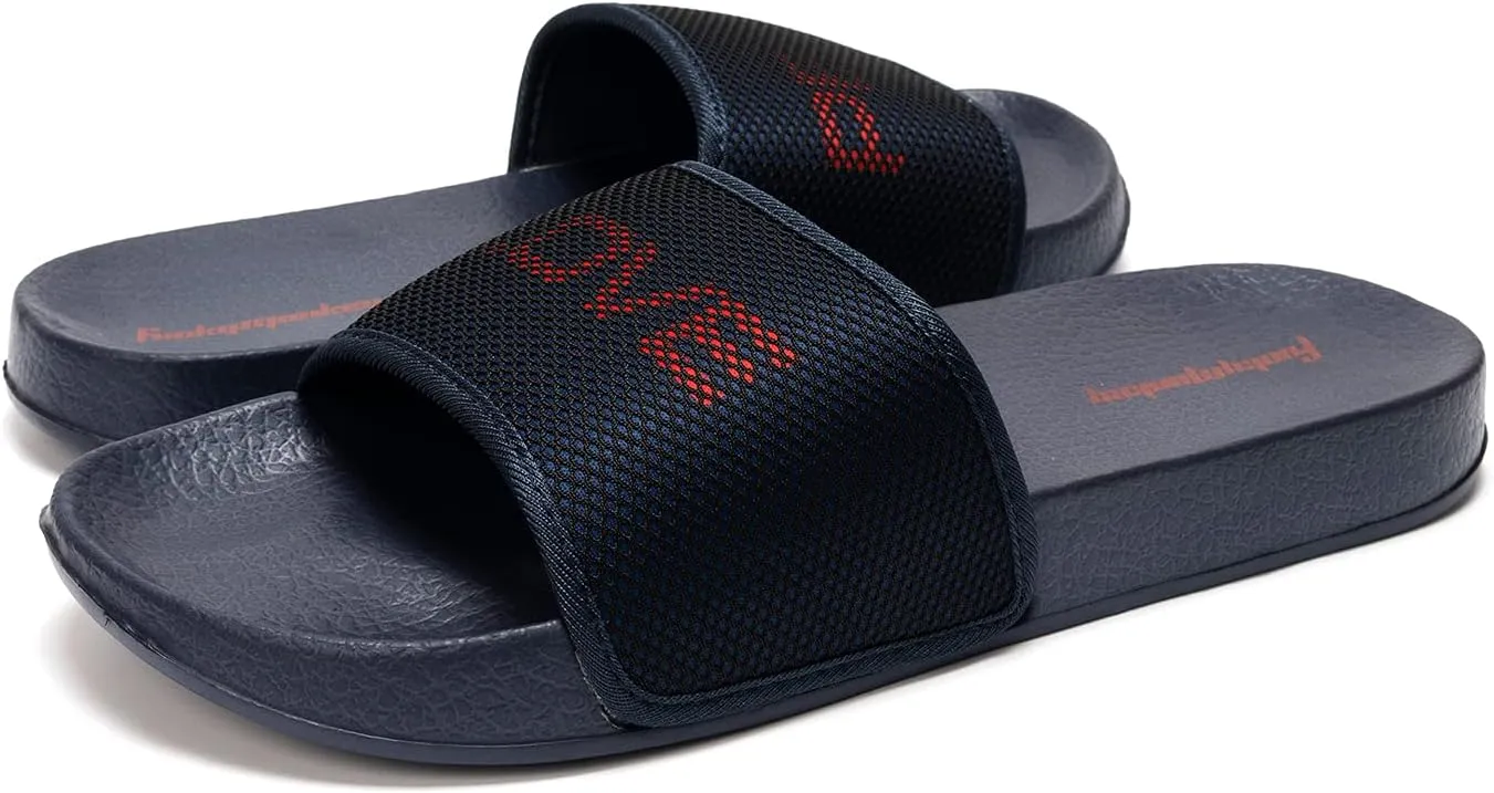 FUNKYMONKEY Men's Casual Sandal Slippers Outdoor Indoor Slide for Men