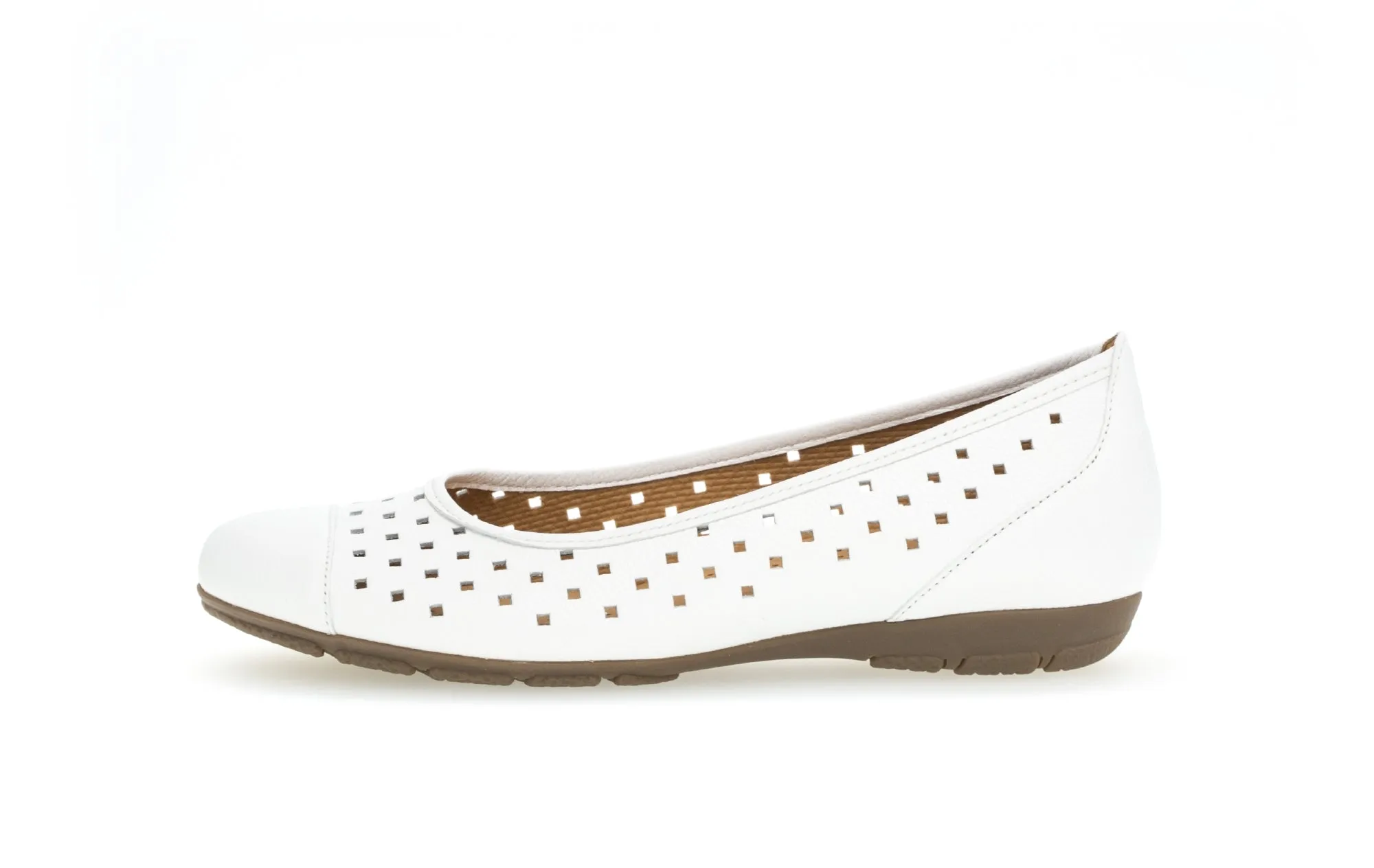 GABOR - 44.169.21 FLAT POMP - WHITE