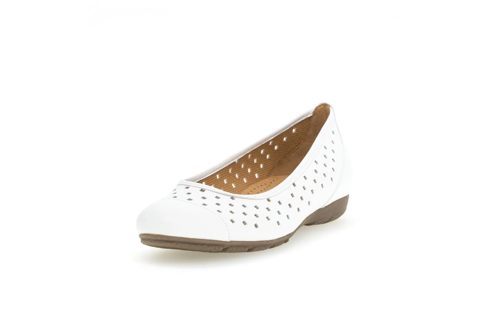 GABOR - 44.169.21 FLAT POMP - WHITE