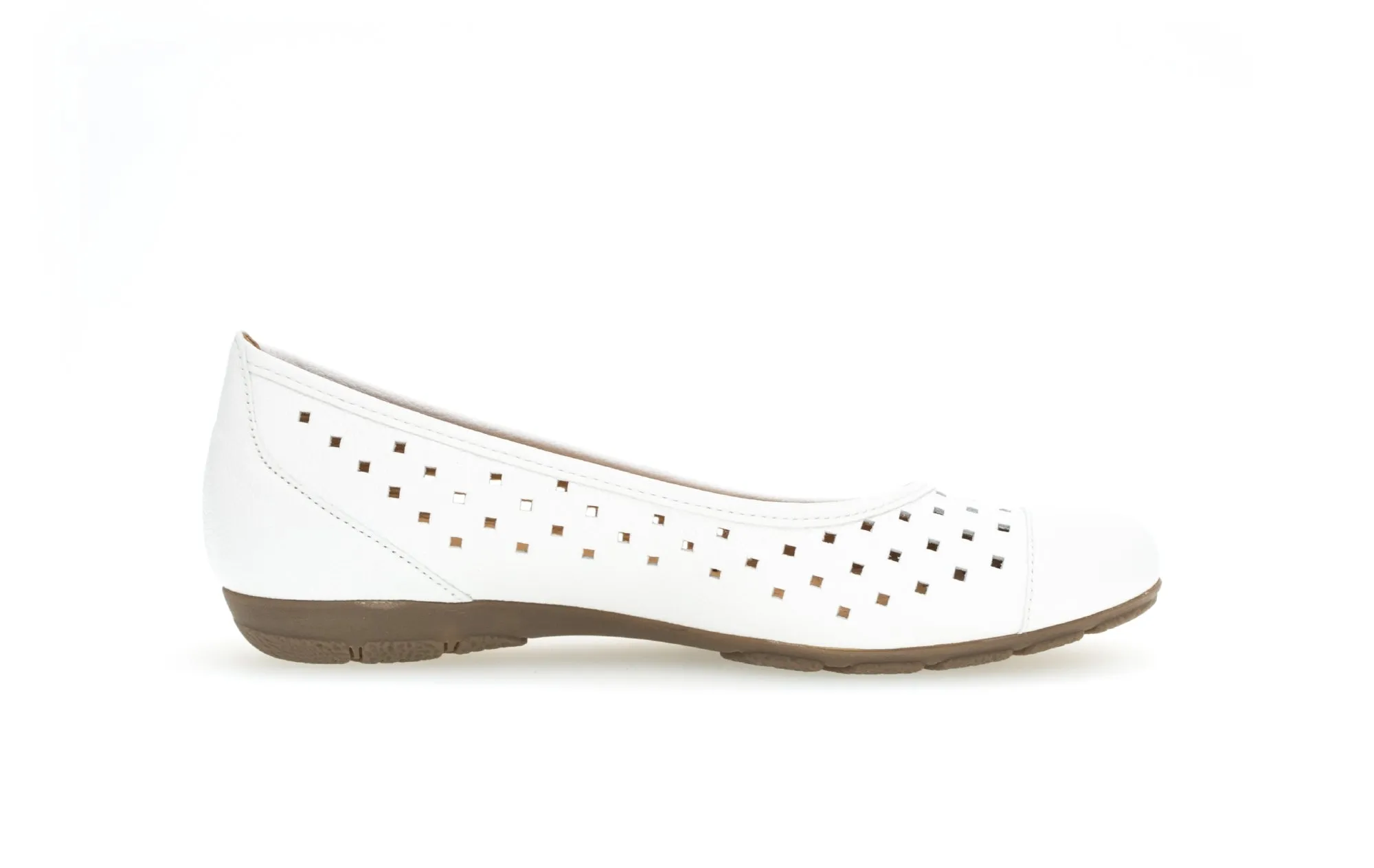 GABOR - 44.169.21 FLAT POMP - WHITE