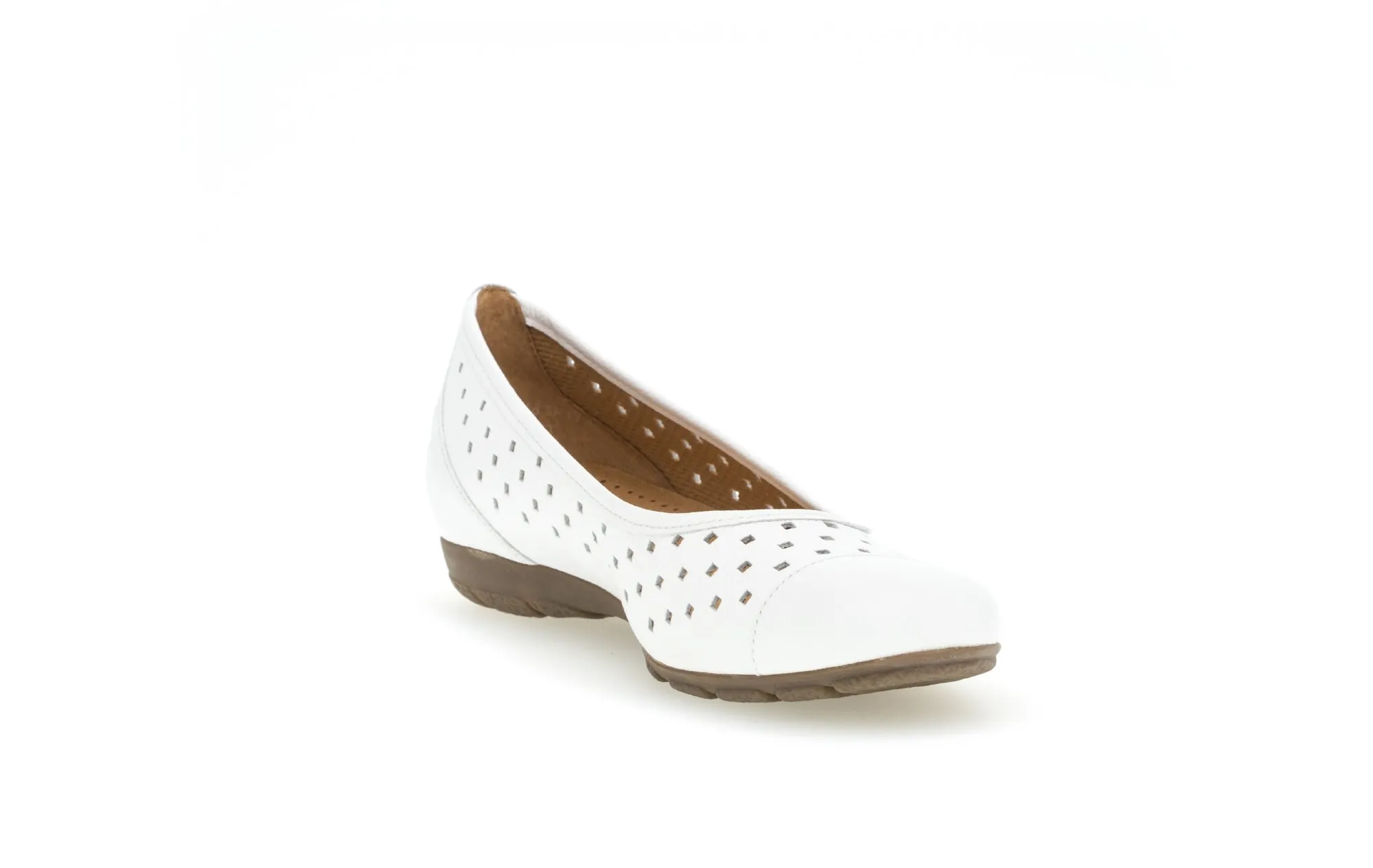 GABOR - 44.169.21 FLAT POMP - WHITE