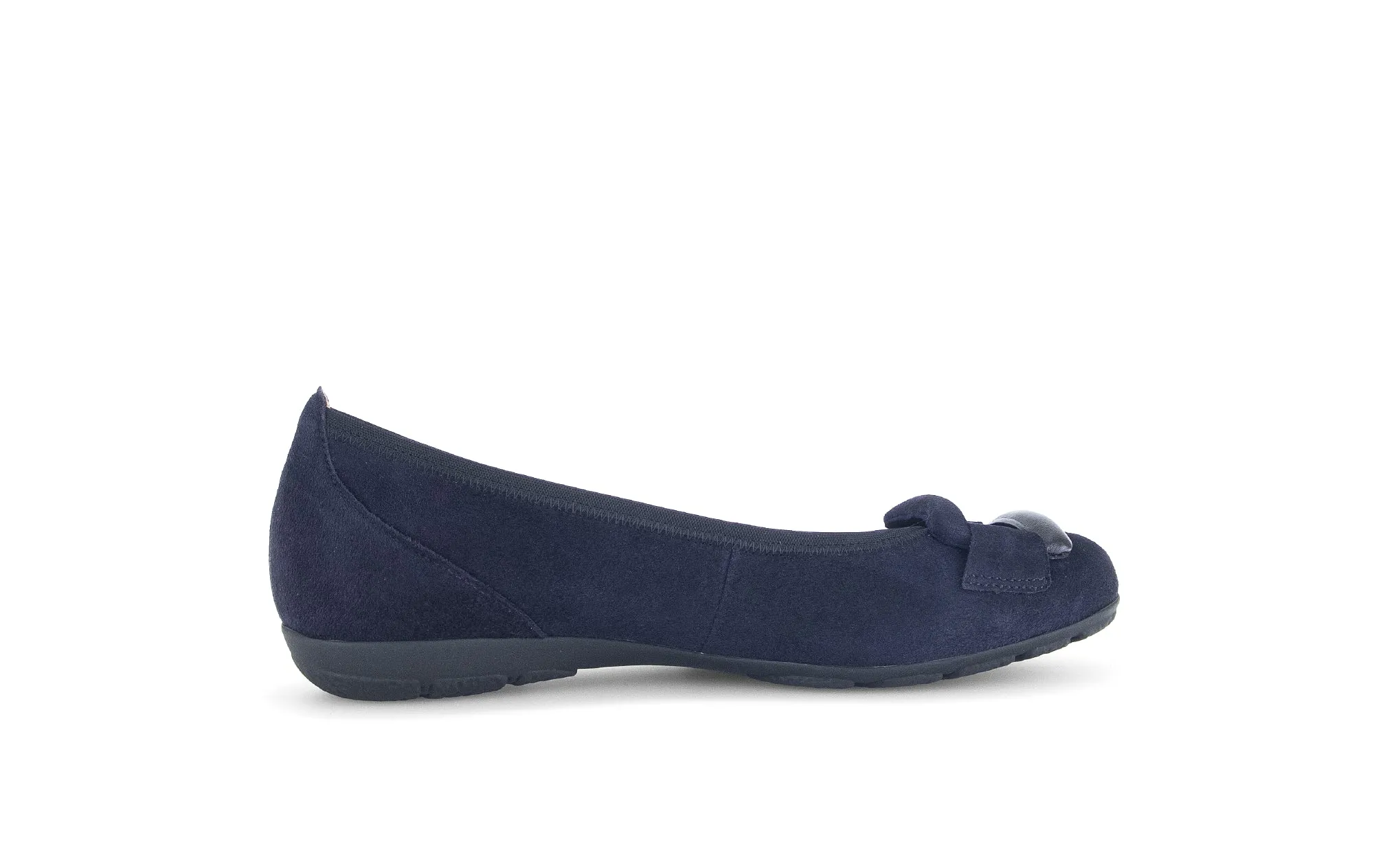 GABOR - 64.166.16 FLAT POMP - NAVY SUEDE