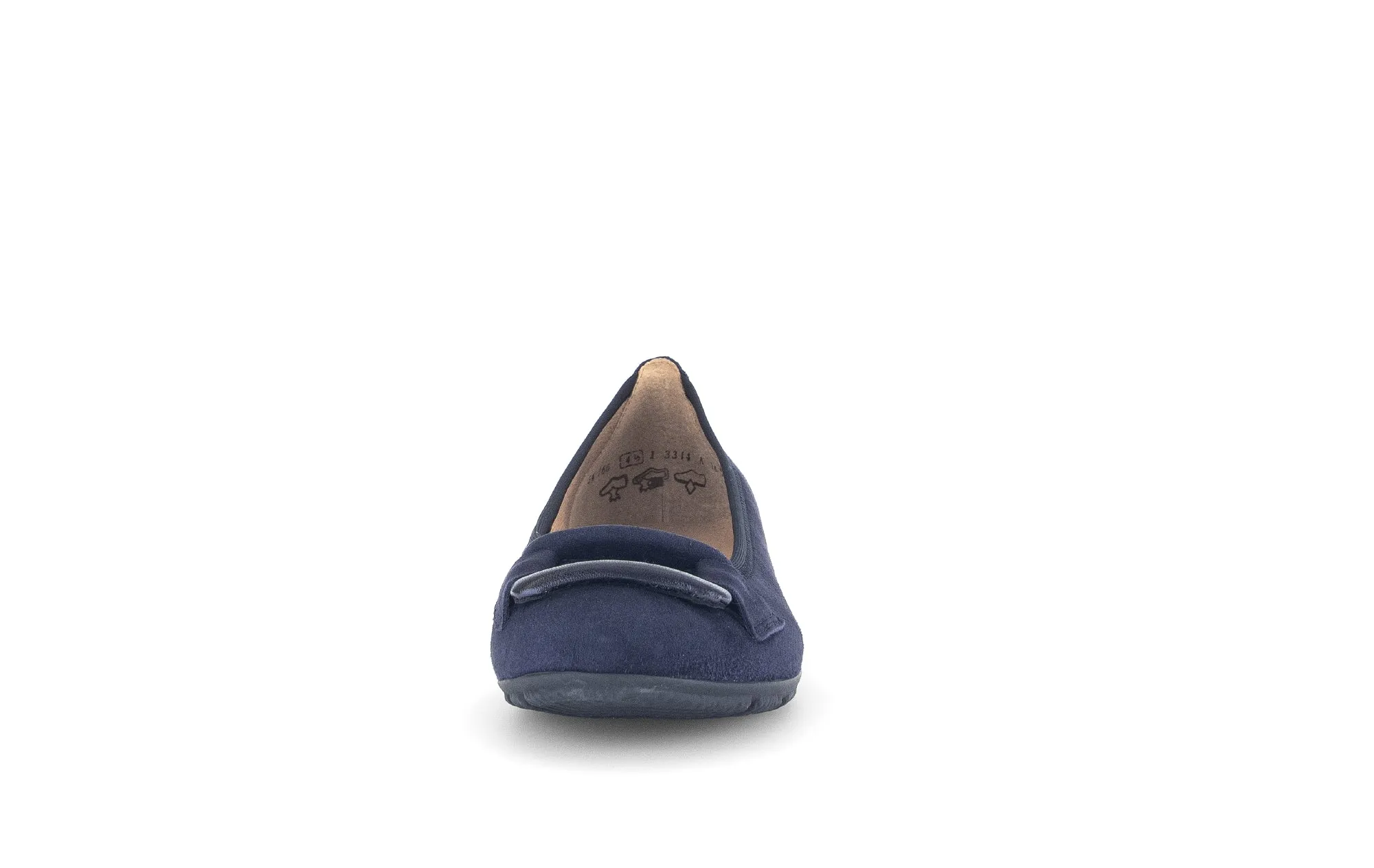 GABOR - 64.166.16 FLAT POMP - NAVY SUEDE